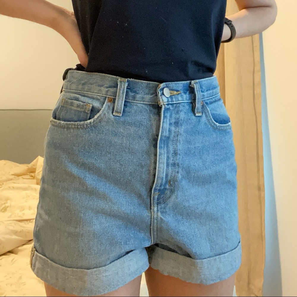 UO BDG High Rise Mom Shorts